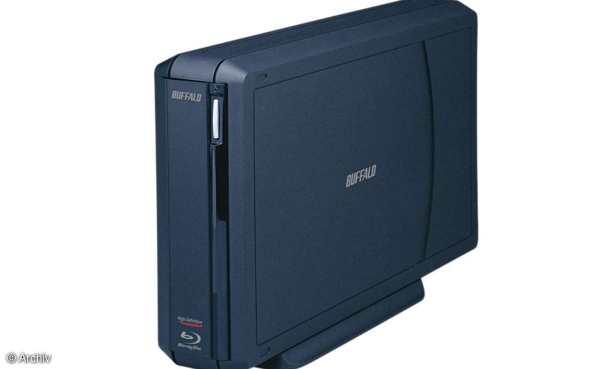 Externer 8-fach Blu-ray-Brenner BR-X816U2-EU von Buffalo Technology