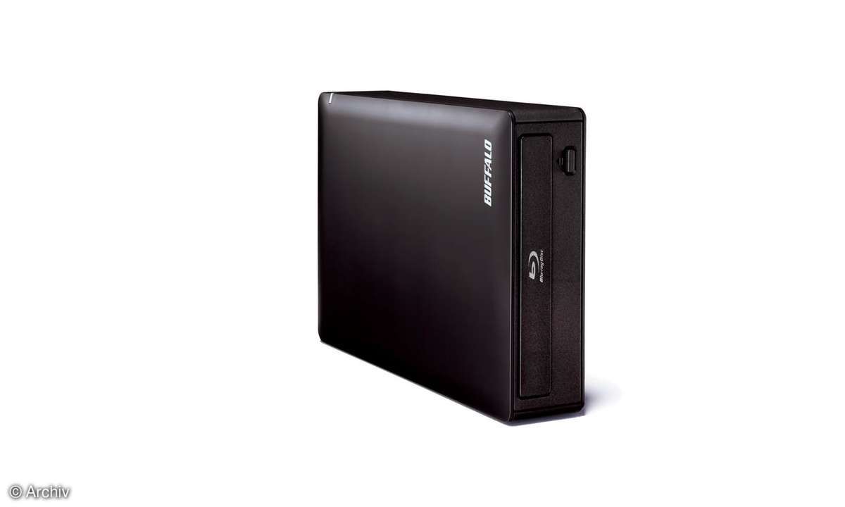Externer 8-fach Blu-ray-Brenner BR-X816U2-EU von Buffalo Technology