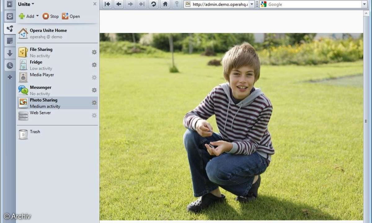 Opera 10.10 mit Unite