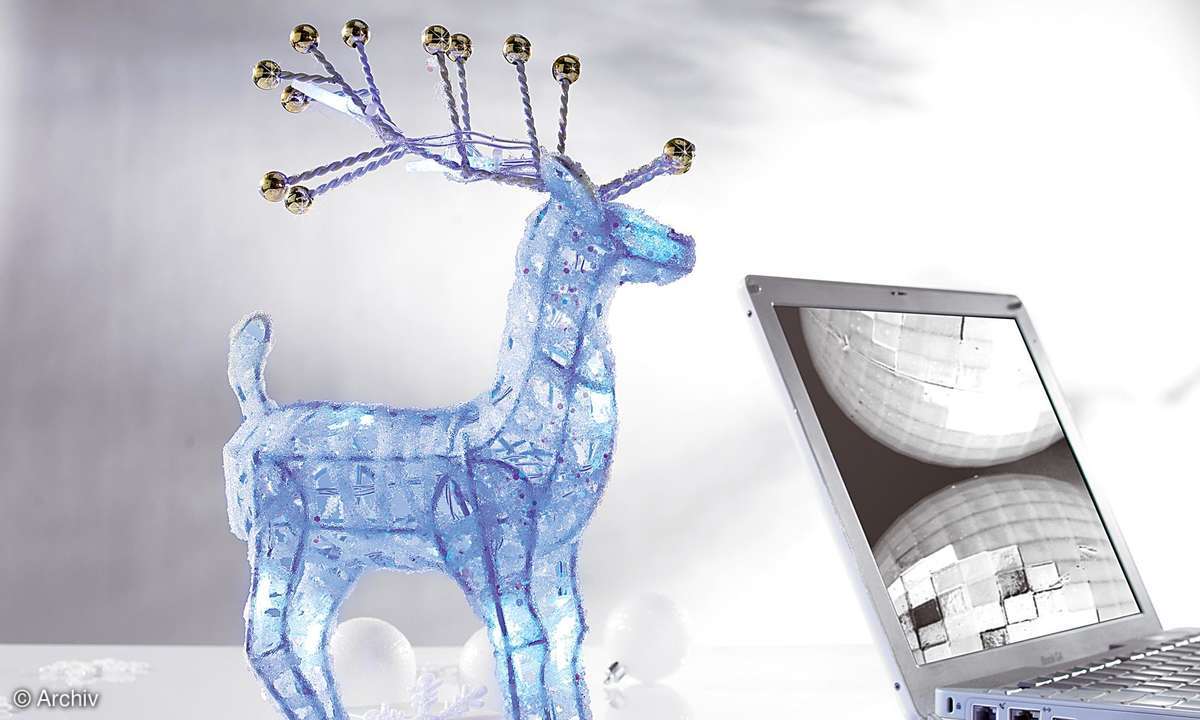 Santa Claus USB-Leucht-Rentier