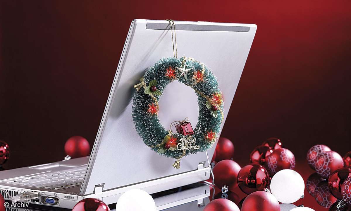USB-Adventskranz mit bunten LEDs