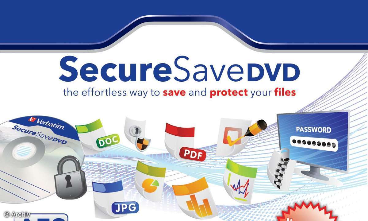 Verbatim SecureSave: DVD-Rohling mit Softwareverschlüsselung