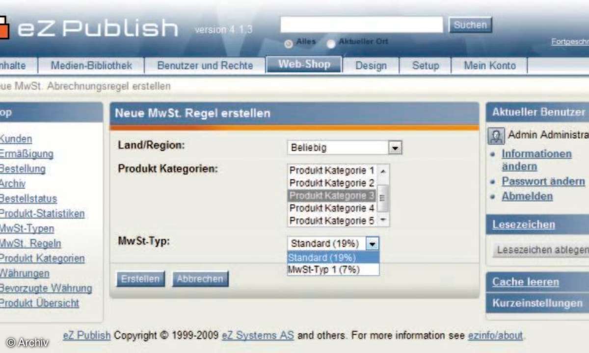 CMS: eZ Publish 4.1.3