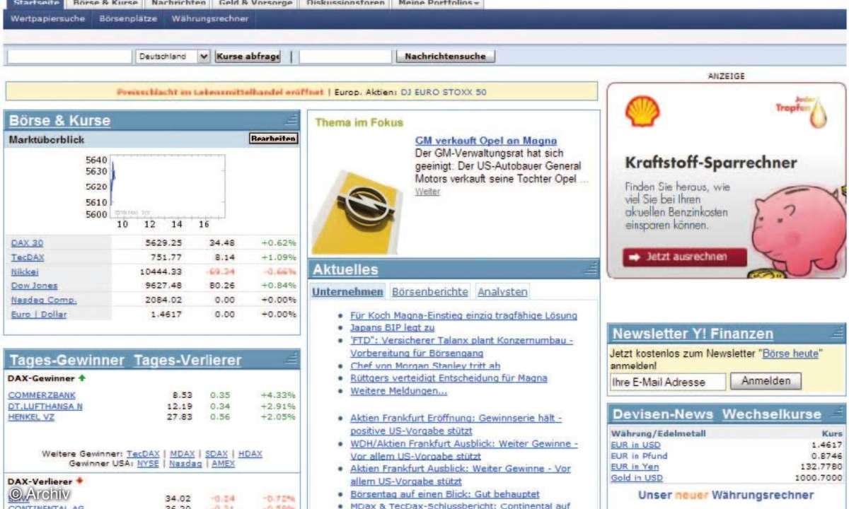 Nachrichten für Ihre Website