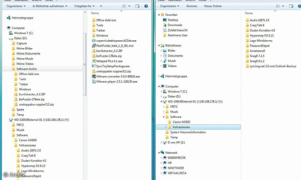 VB.NET-Tool für die parallele Anzeige von zwei Explorer-Fenstern