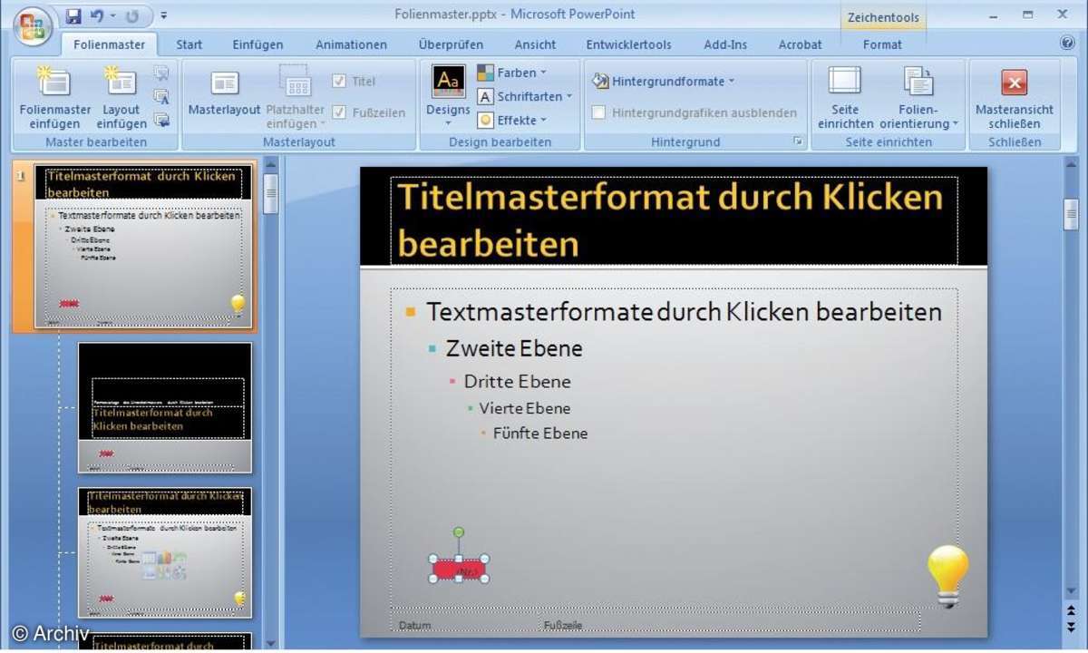 PowerPoint 2007: Präsentationsfolien erstellen