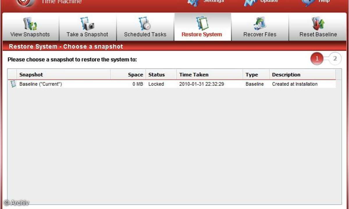Comodo Time Machine