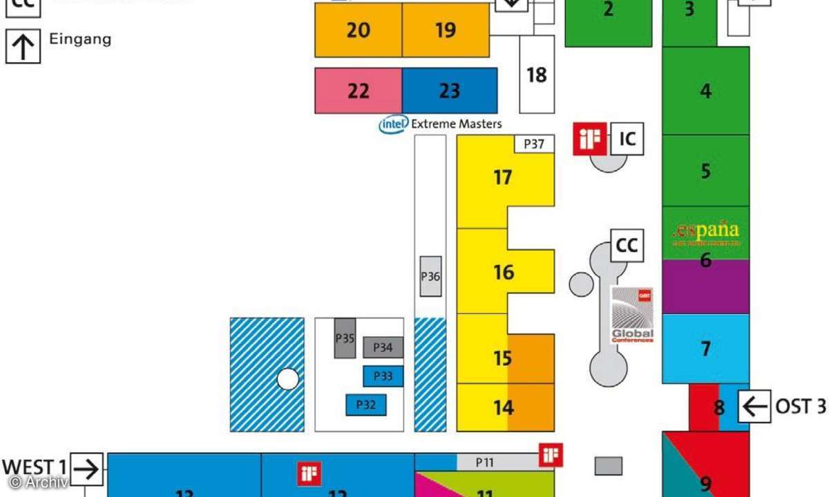 Messeplan der Cebit 2010