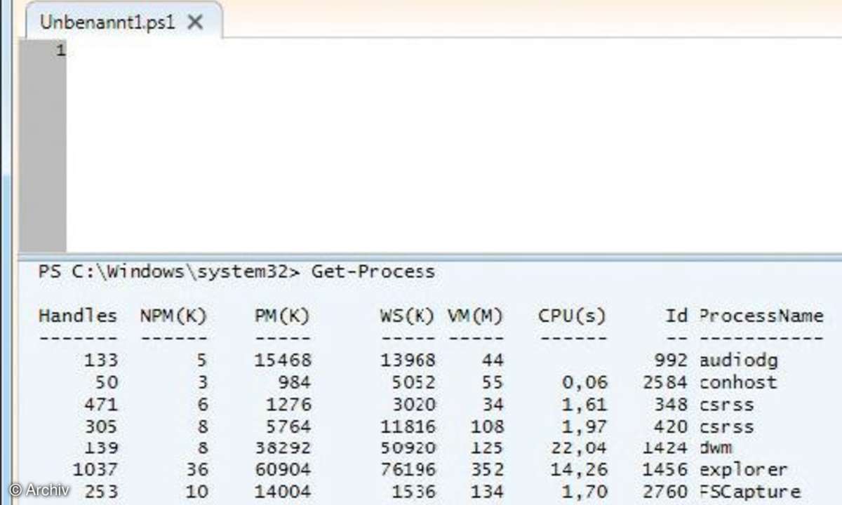 Powershell unter Windows 7