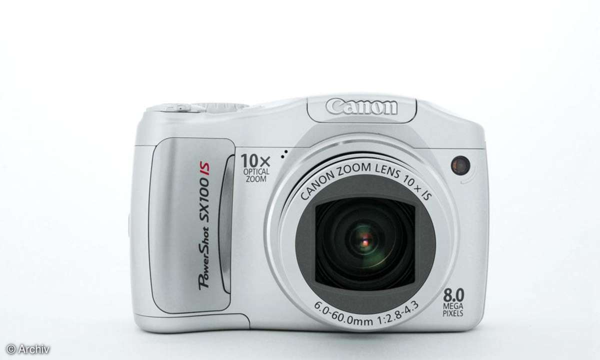 Canon Powershot SX100 IS  Vorderseite