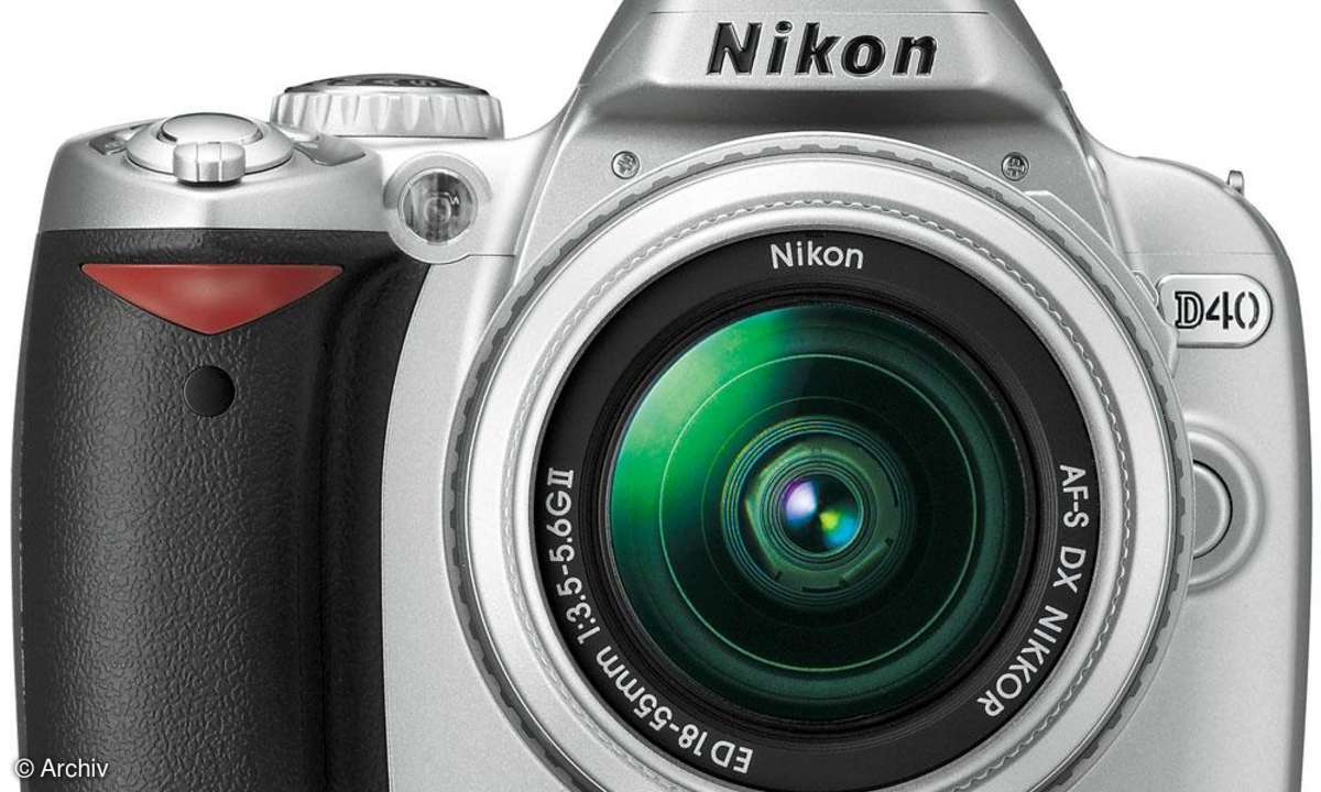 Nikon D40 Vorderansicht