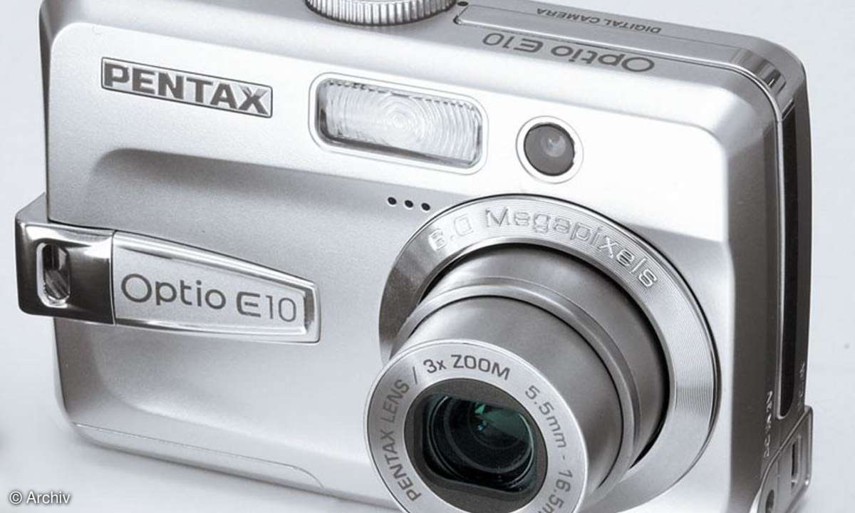 Pentax Optio E10 Vorderseite