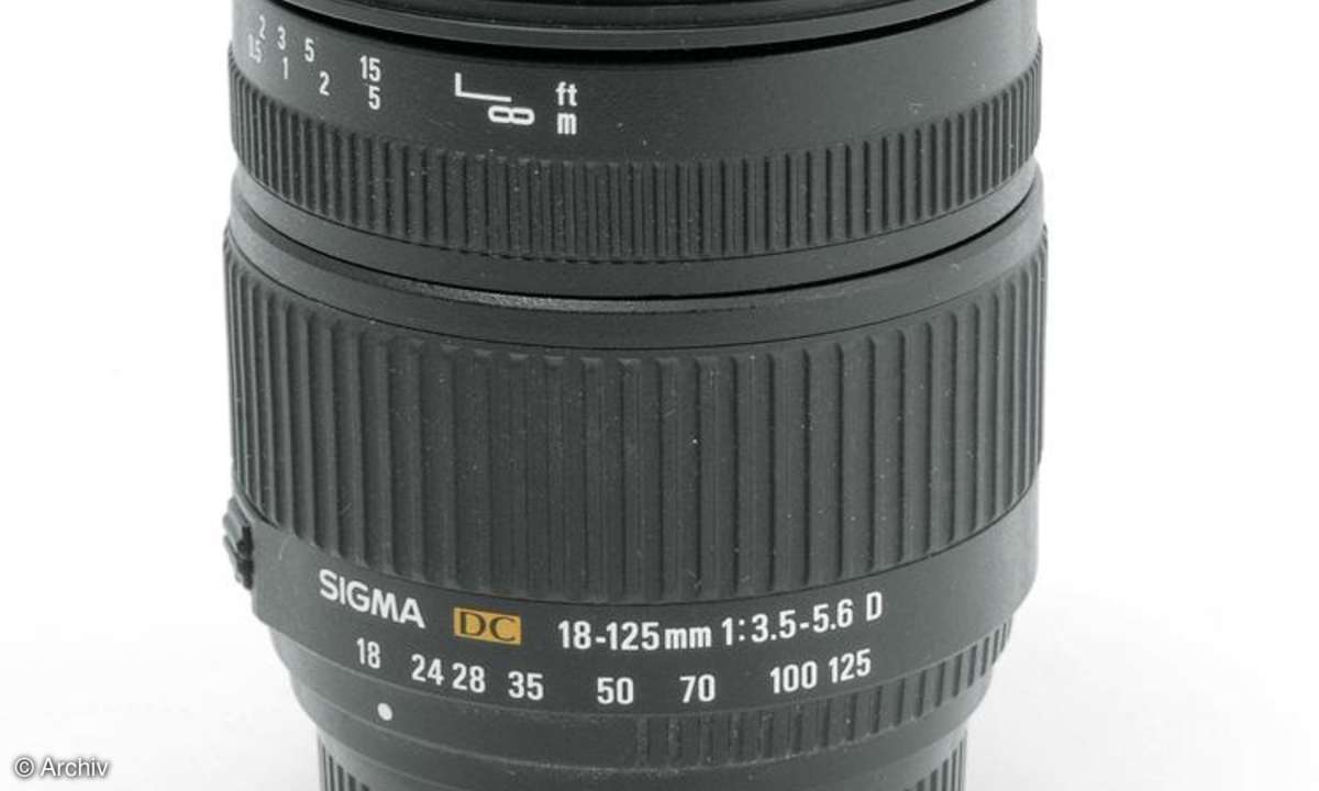 Sigma 3,8-5,6/18-125 mm DC HSM IF OS an Canon EOS 450D