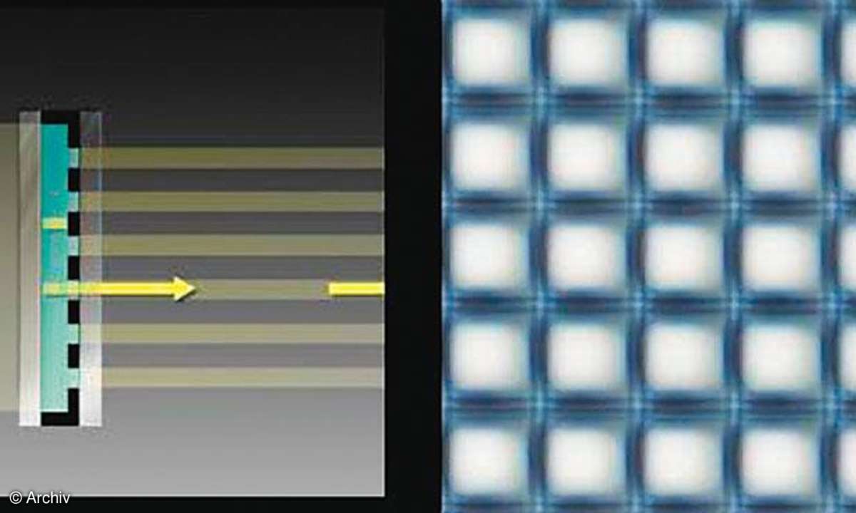 LCD-Panel mit Steuerelektronik