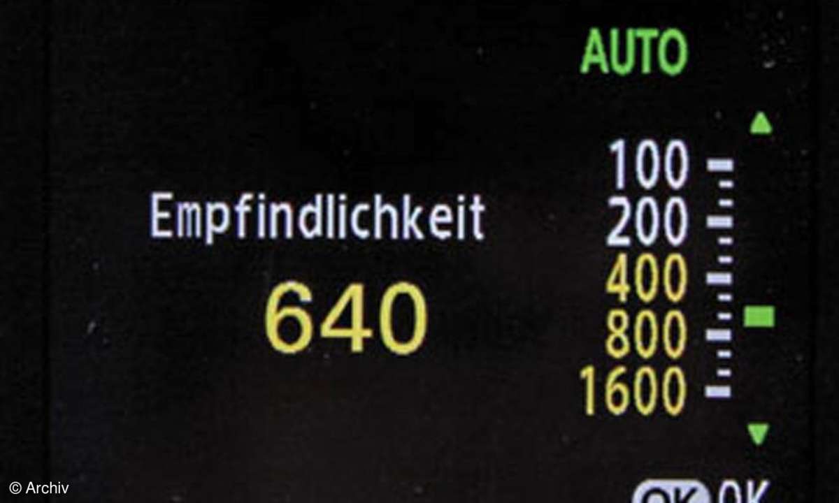 Menü ISO-Empfindlichkeit