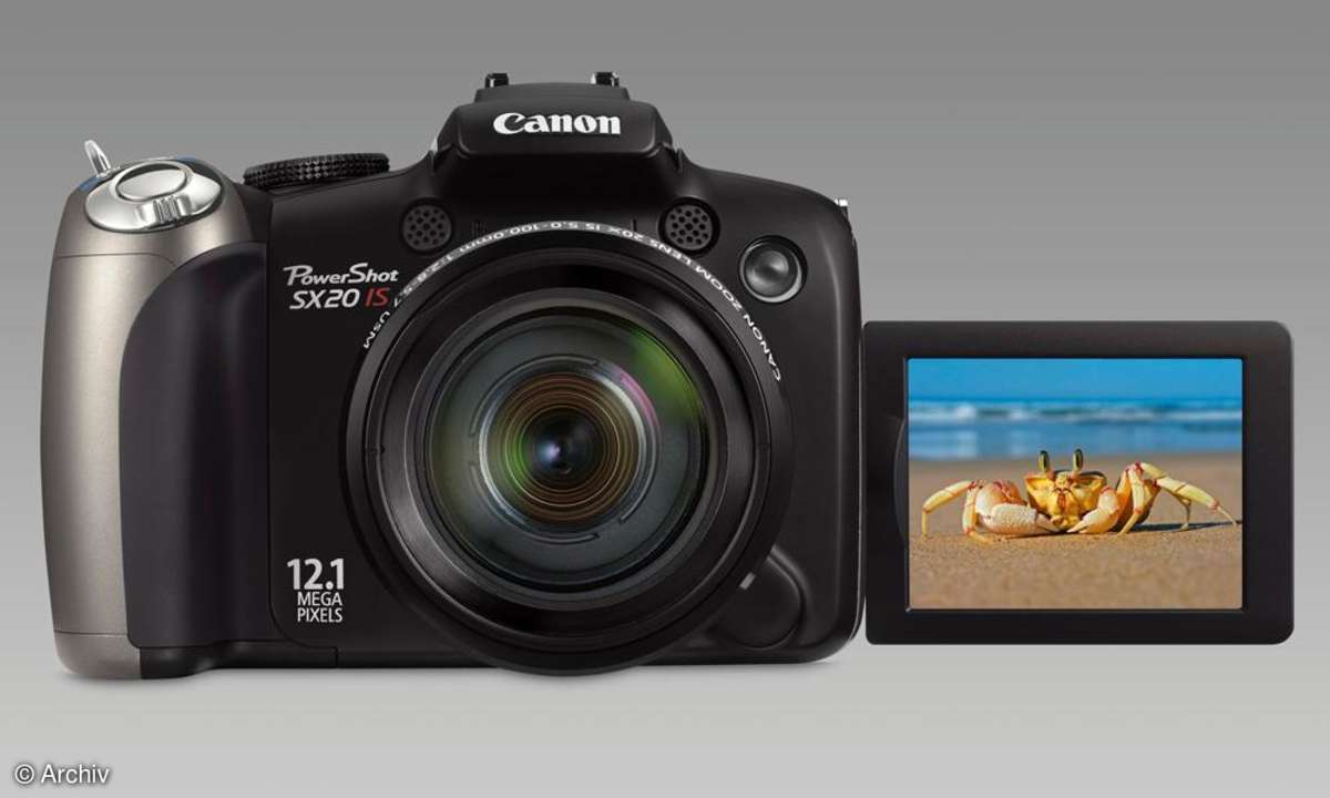 Canon Powershot SX20IS schwenkbarer Monitor