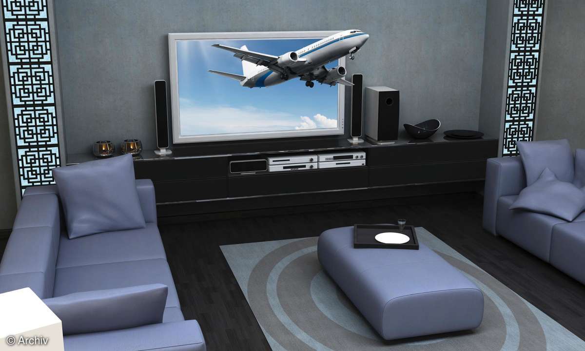 Wohnzimmer als Heimkino