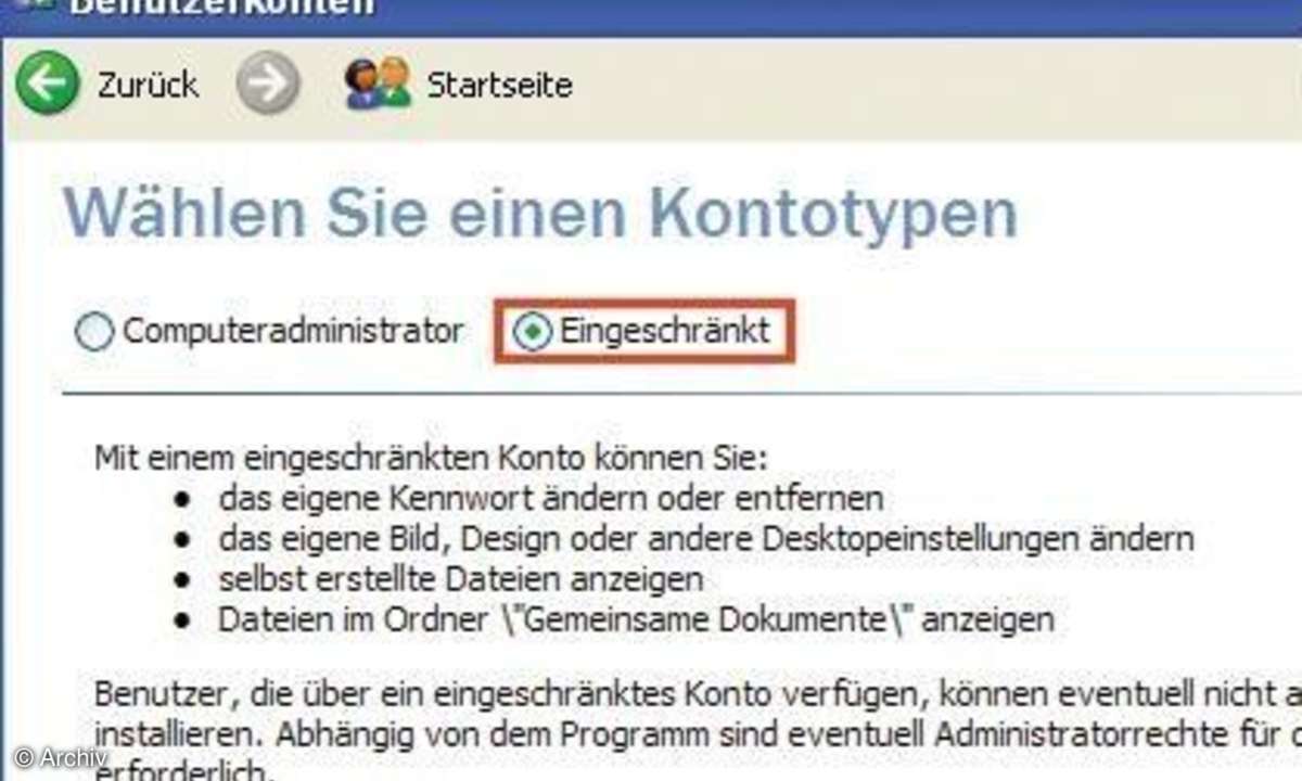 Sicherheitscheck Step-by-Step
