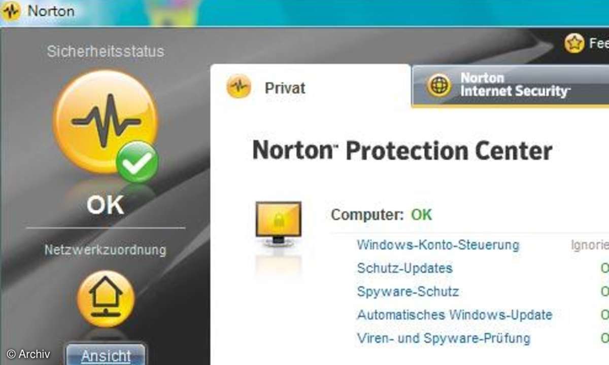 Windows unzerstörbar: Norton Internet Sicherheits Suite