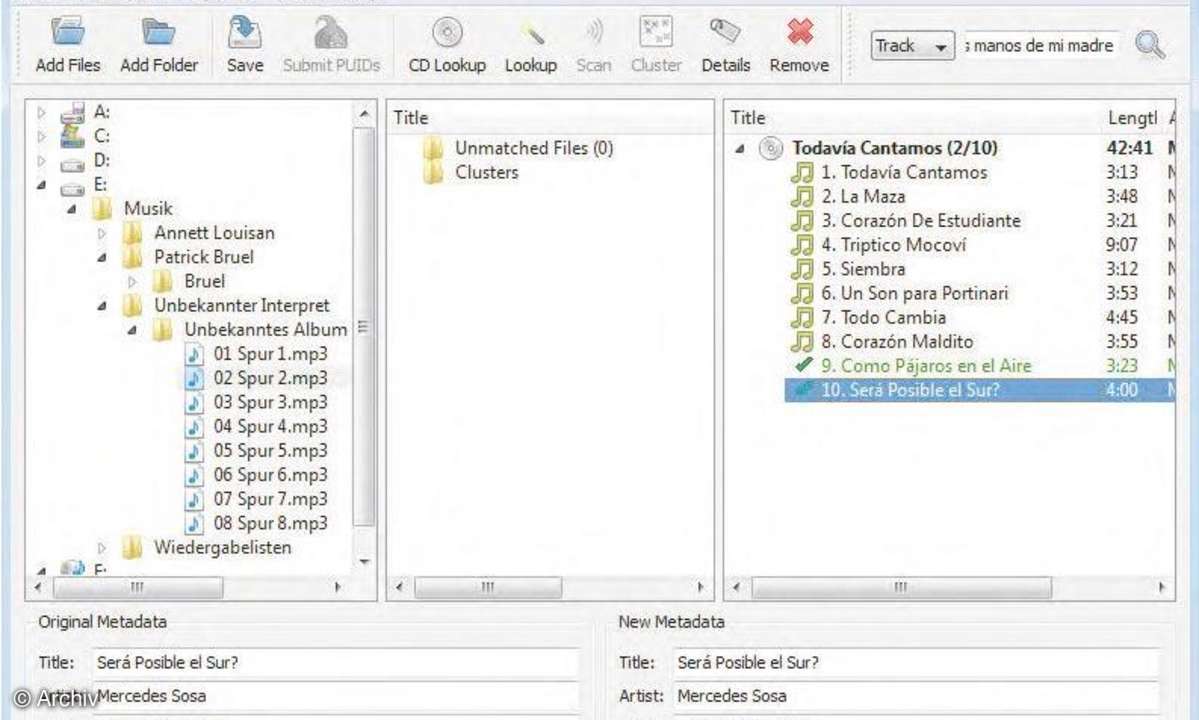 MP3-Freeware: MusicBrainz Picard