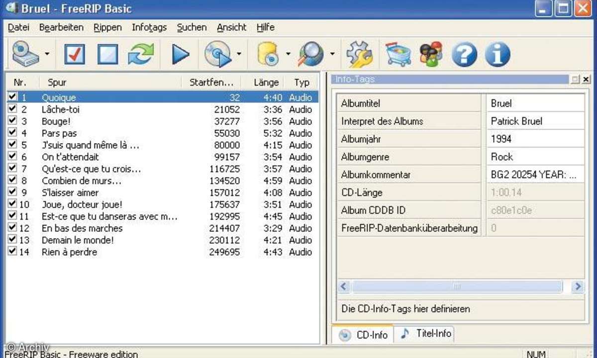 MP3-Freeware: FreeRIP