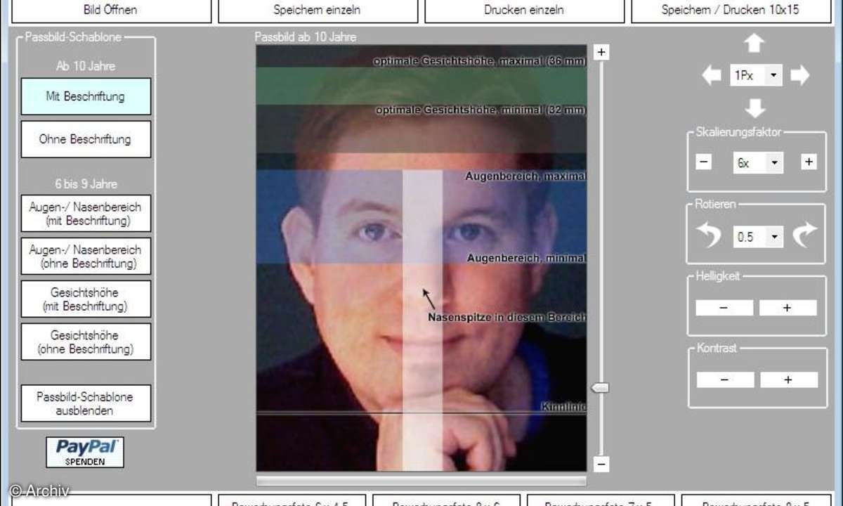 Passbild Generator