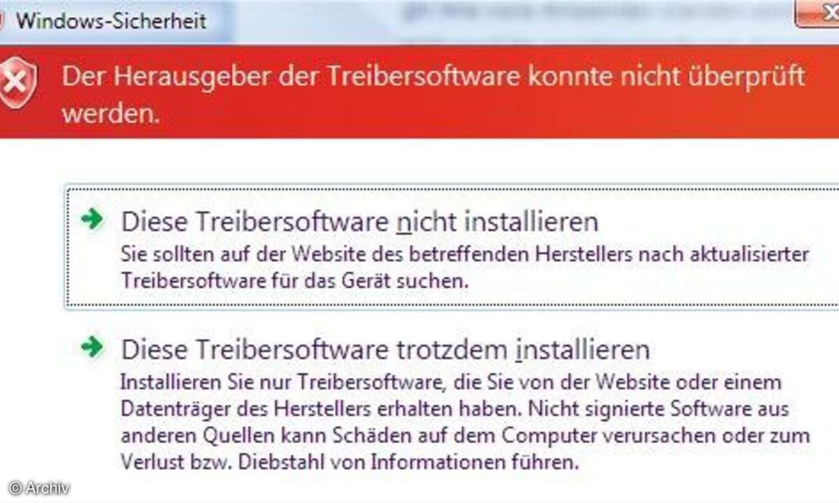 XP-Treiber unter Vista