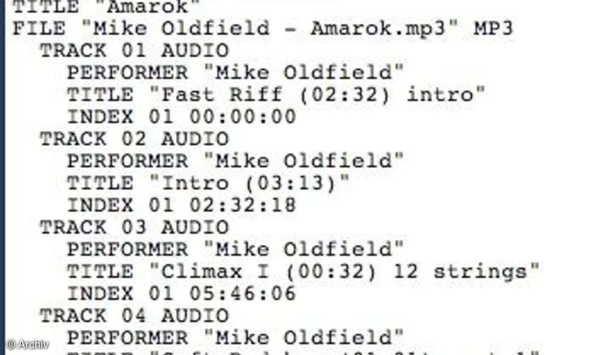 CUE-Sheet