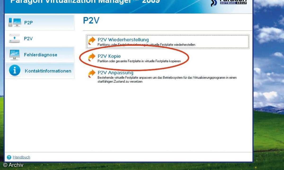 Vorhandenes Windows Virtualisieren