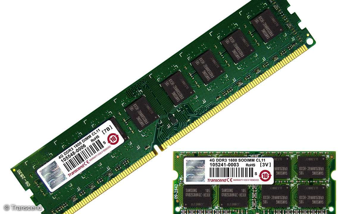 DDR3-Module von Transcend