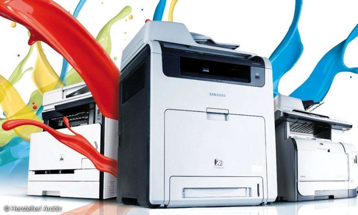 Sechs A6-Drucker von Canon, HP, Olivetti und Sony