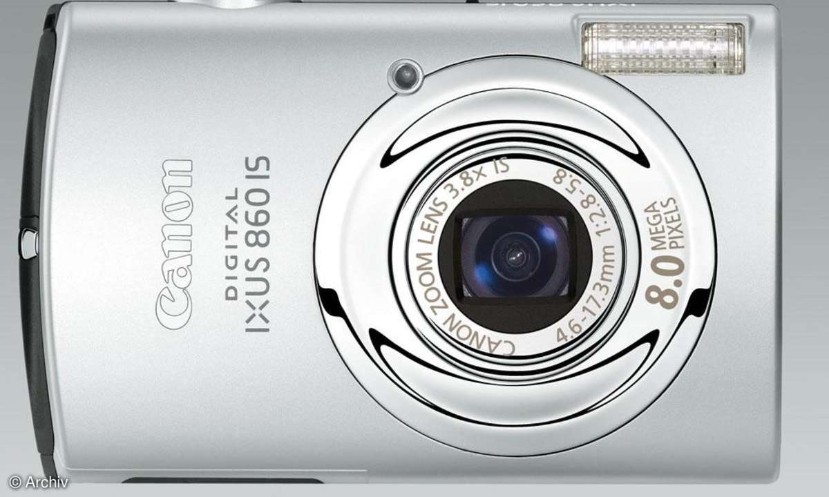 Canon Digital Ixus 860 IS Vorderseite