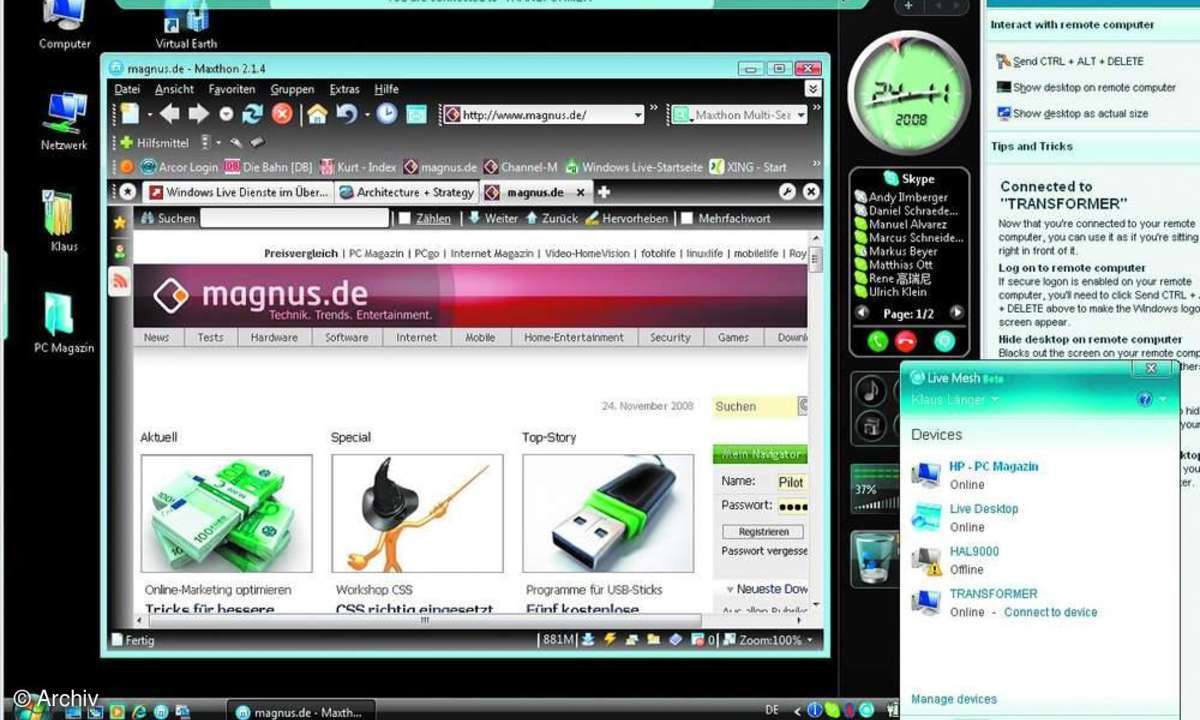 Software Cloud-Computing: Microsoft Live Mesh