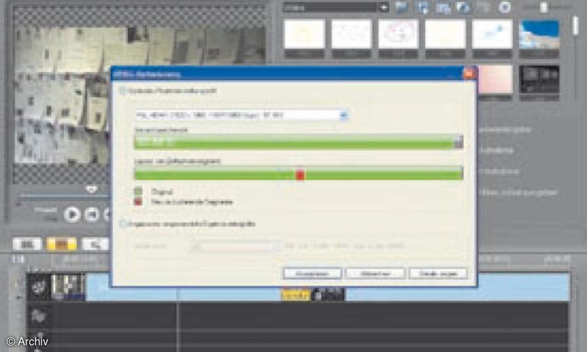 Software Smart Rendering -AVCHD-Smart-Rendering in Videoschnittprogrammen
