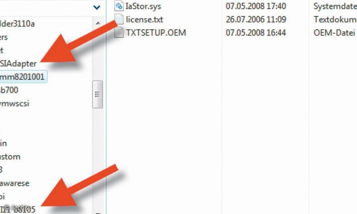 Software: Windwos Rettungs-CD mit Treibern für AHCI und RAID
