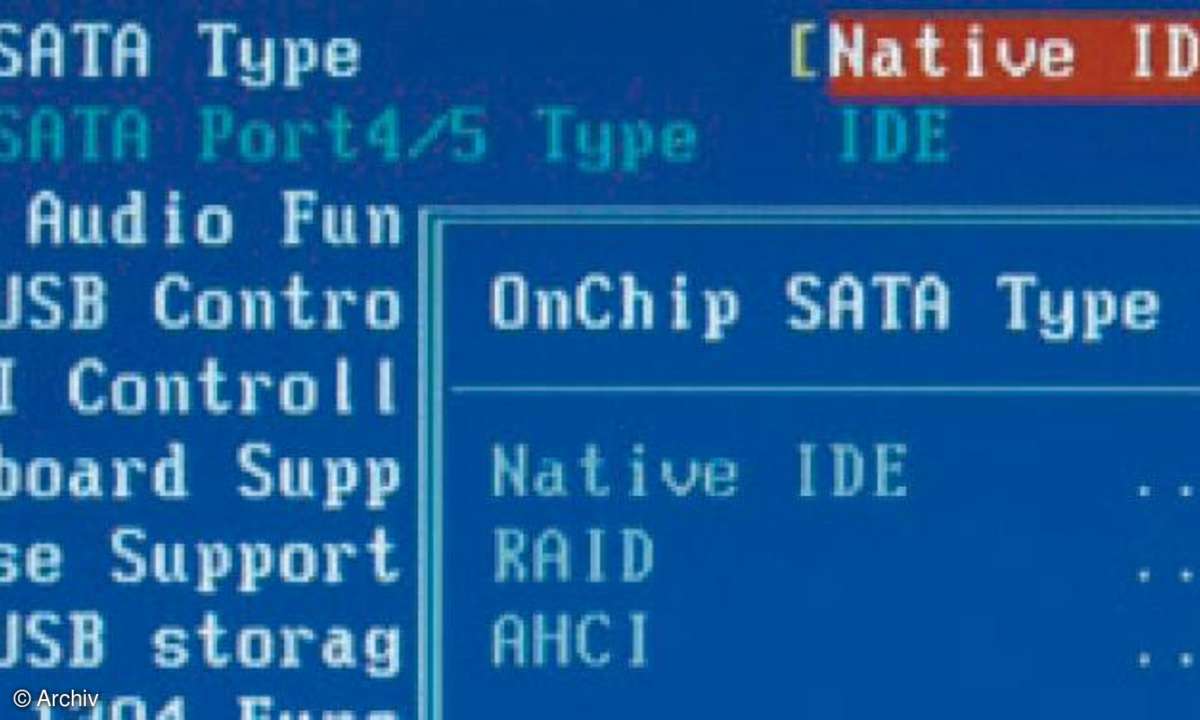 Software: Windwos Rettungs-CD mit Treibern für AHCI und RAID