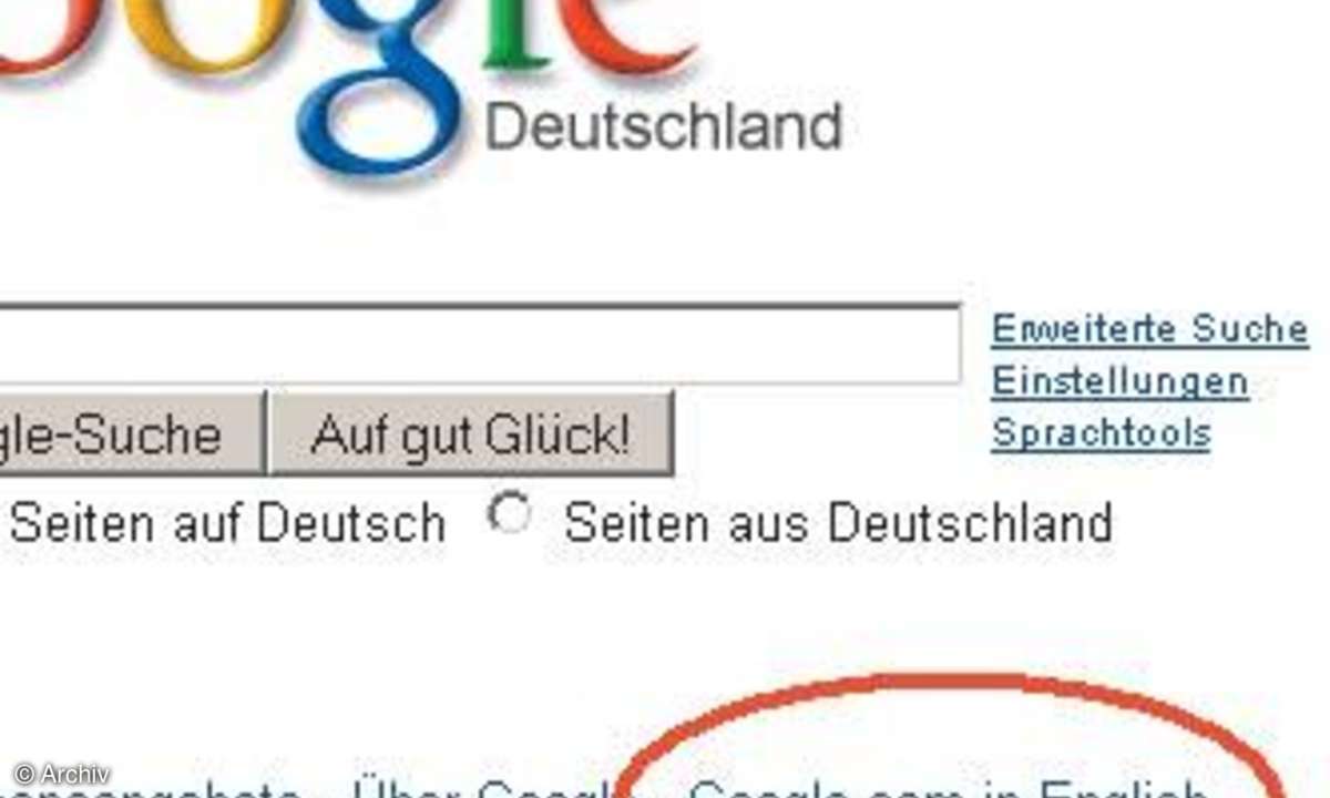 Auf Google.com zurück zu den Suchwurzeln
