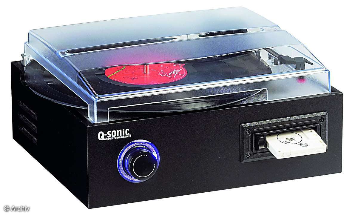 2in1-Spieler für Kassette und Vinyl