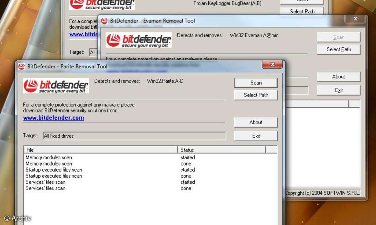 BitDefender Removal Tools