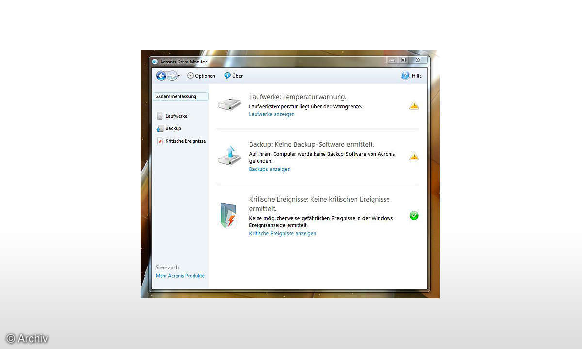 Acronis Drive Monitor