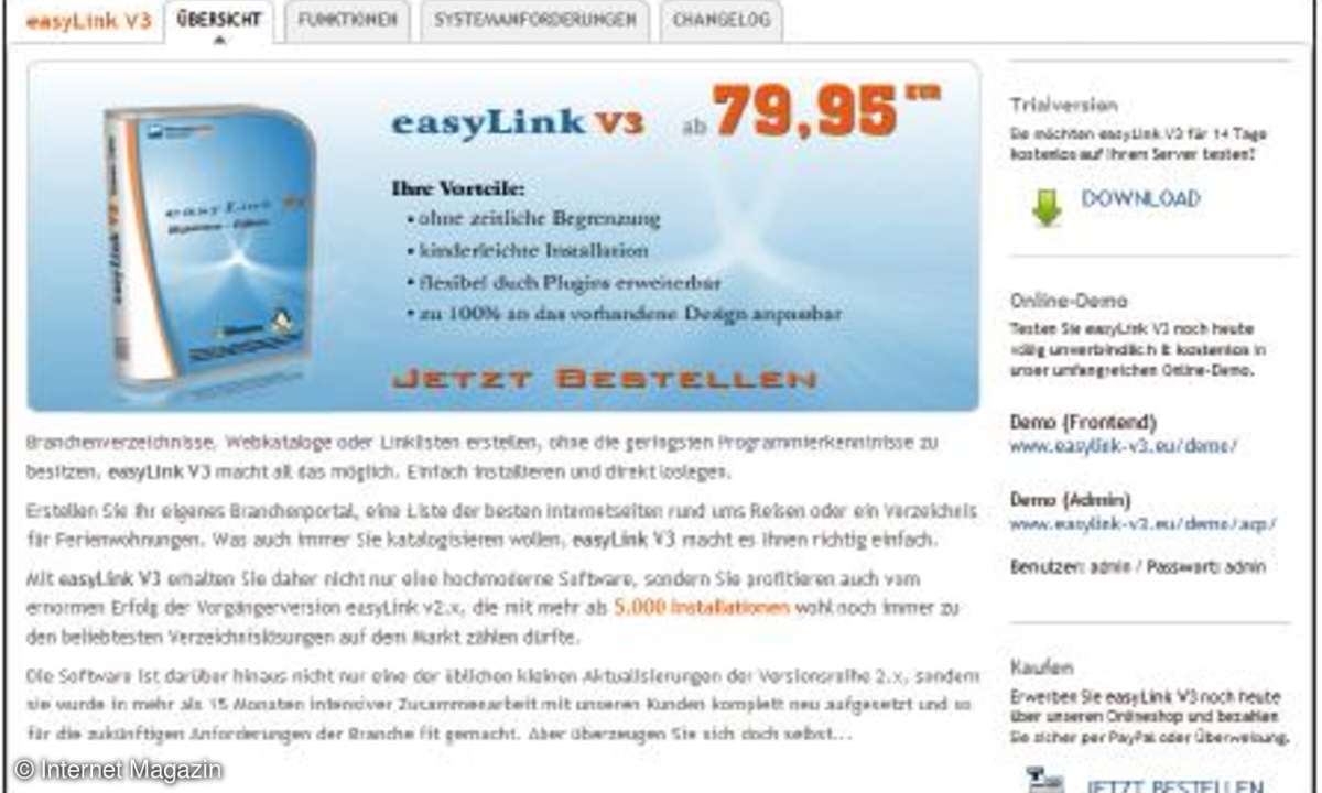 Portal mit Easyscript erstellen