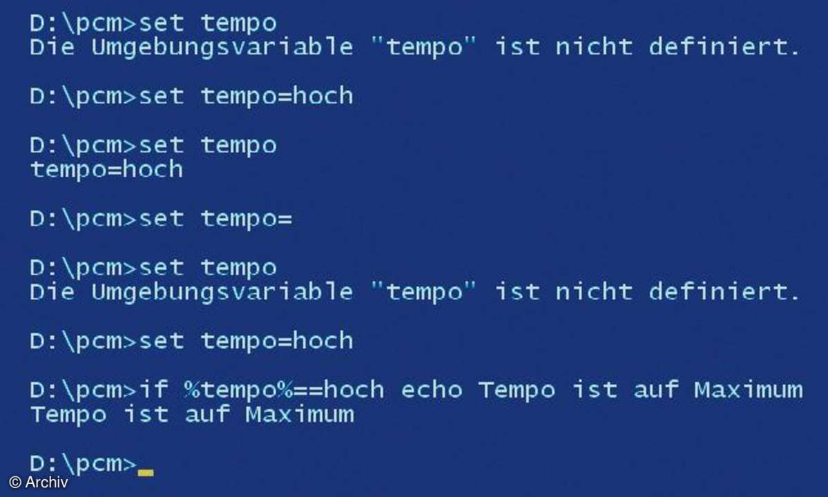 Batch-Programmierung