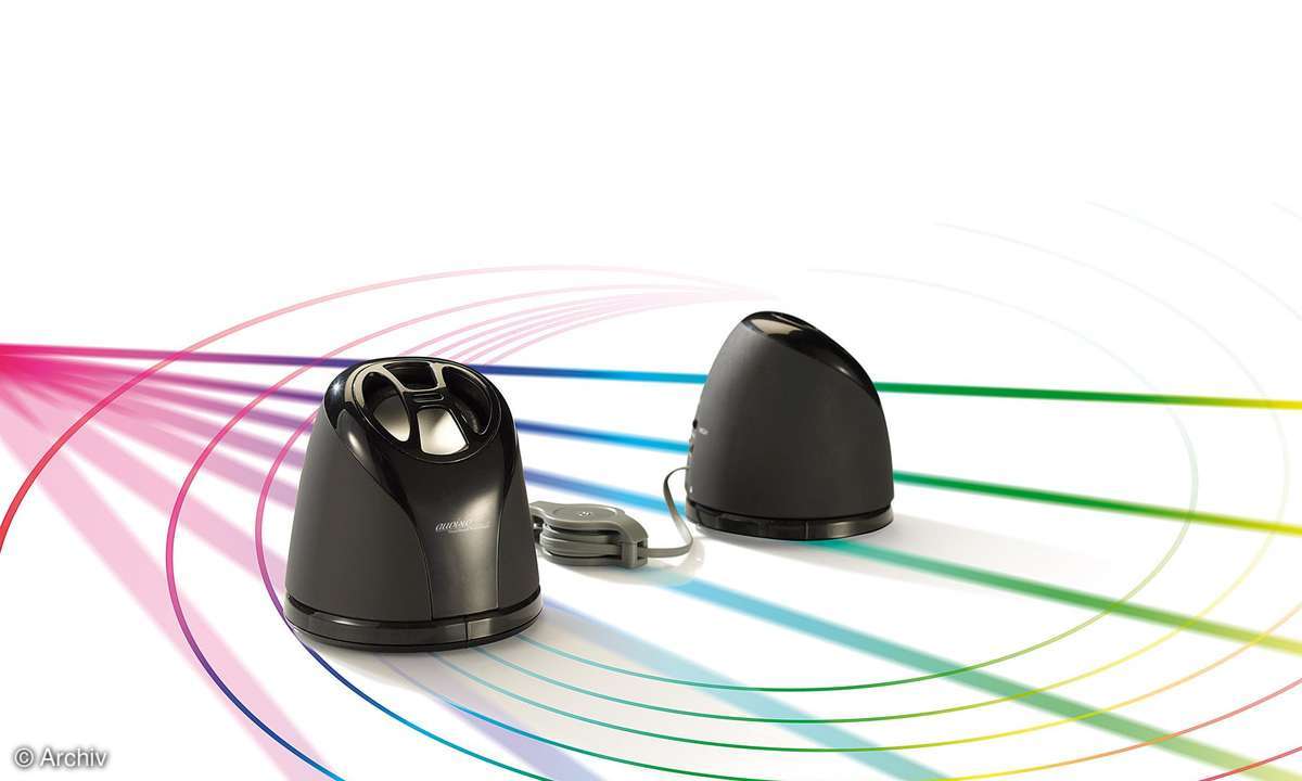 Auvisio Portable Mini-Design-Lautsprecher Beat Can II
