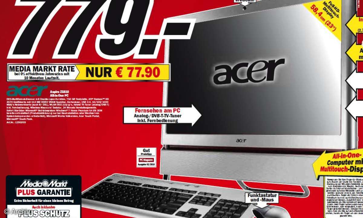 Media-Markt-Prospekt: Notebooks, Netbooks und All-in-One-PCs gecheckt