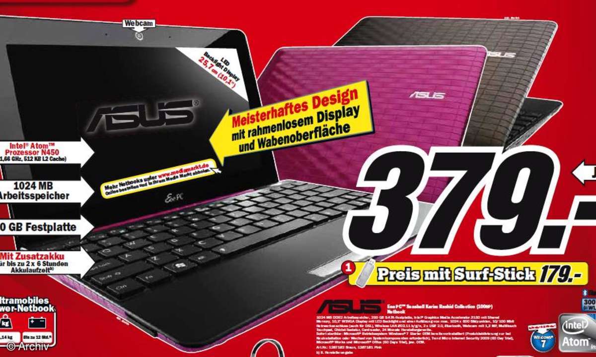Media-Markt-Prospekt: Notebooks, Netbooks und All-in-One-PCs gecheckt