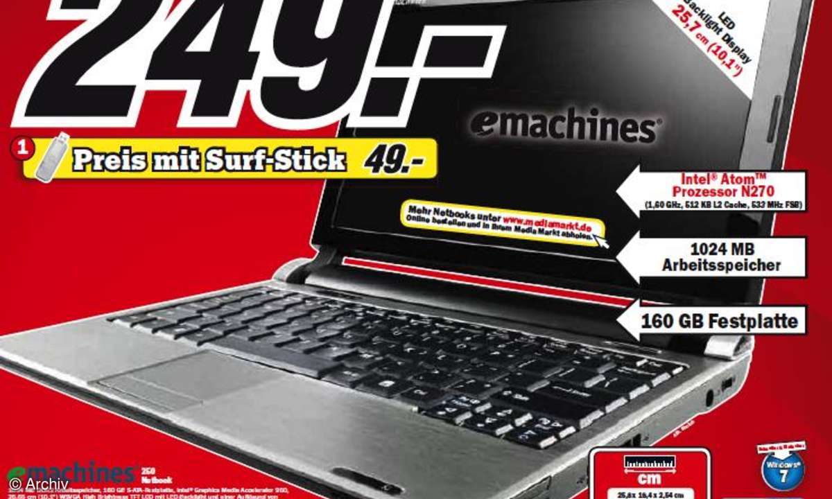 Media-Markt-Prospekt: Notebooks, Netbooks und All-in-One-PCs gecheckt