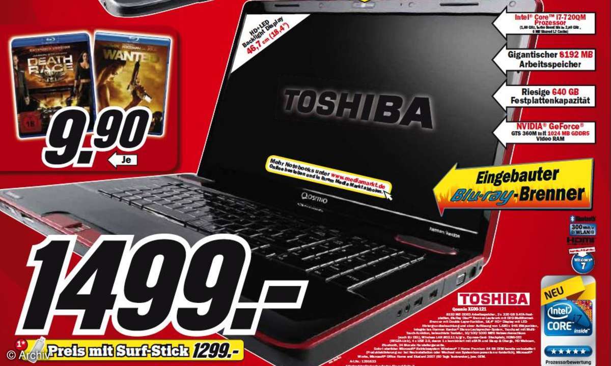 Media-Markt-Prospekt: Notebooks, Netbooks und All-in-One-PCs gecheckt