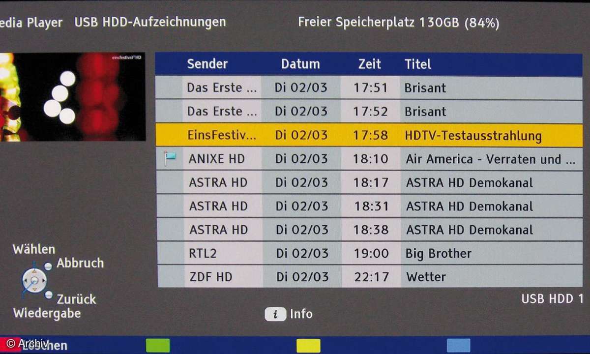 "Nicht verwenden" Test TV & Beamer: Fernseher 05/10