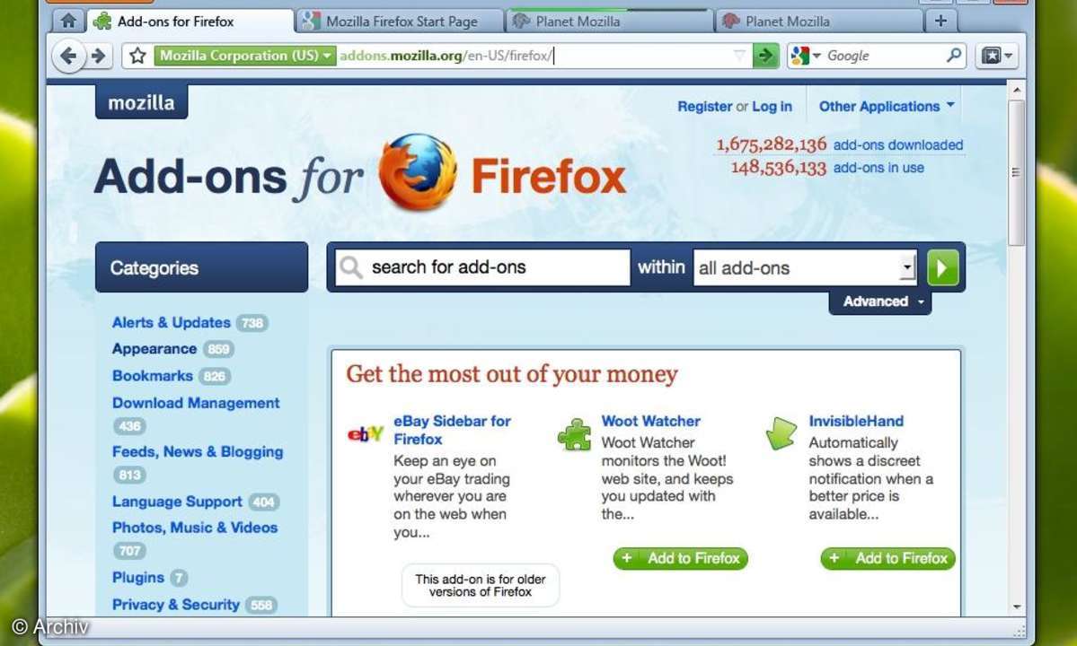 Firefox 4.0 Mockups