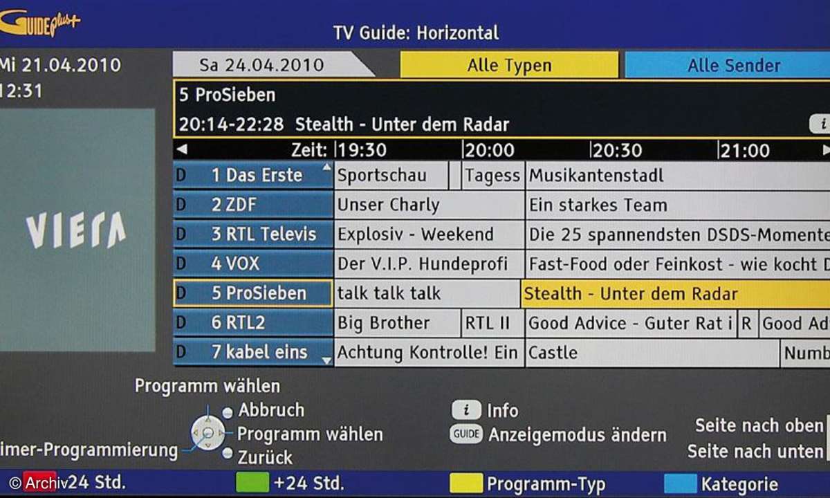 Der Panasonic TX-L37D25E in Bildern
